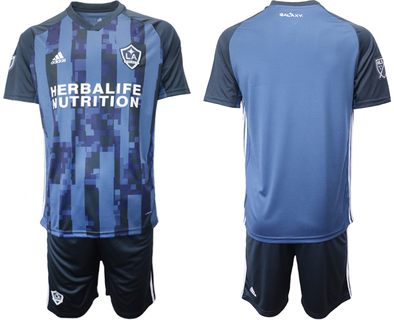 Men 2020-2021 club Los Angeles Galaxy away blank blue Soccer Jerseys